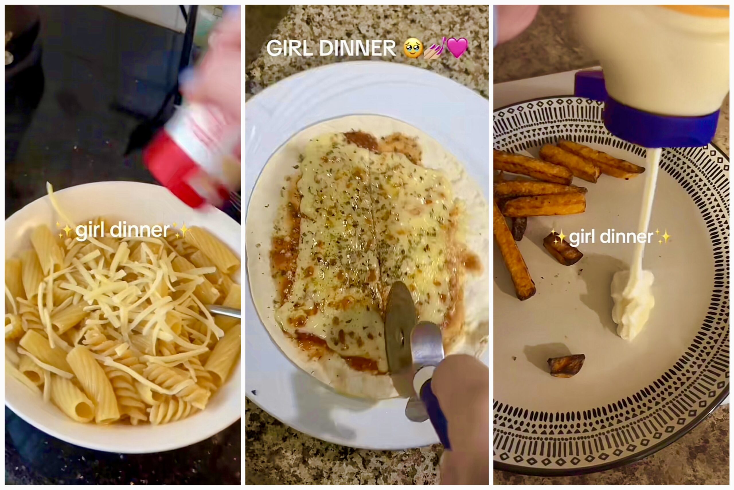 Girl dinner trend on TikTok