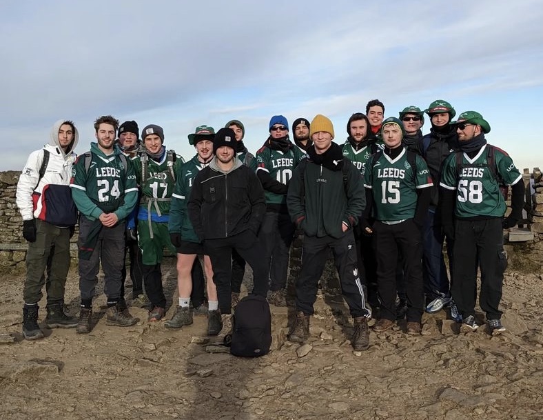Men’s Lacrosse completing the Yorkshire Three Peaks Challenge for the Zohar Dean Trust