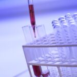Scientist running blood test. Public domain CC0 photo.