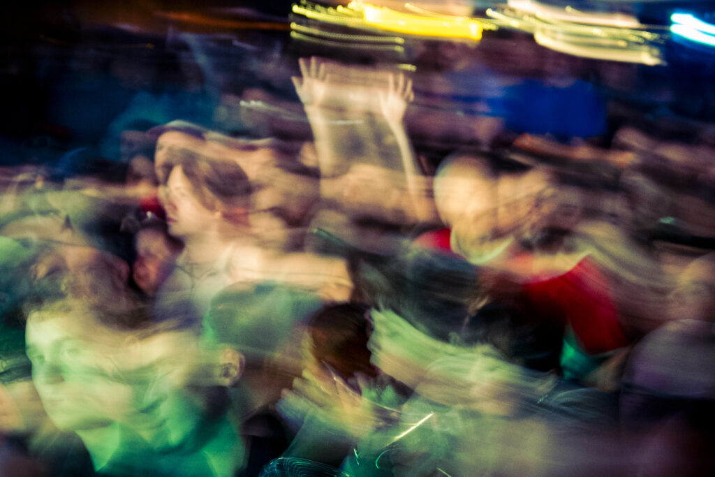 Crowd watching Adult DVD play at The Wardrobe at Live at Leeds in the City 2025