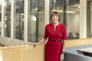 Prof Shearer West 3_Red dress