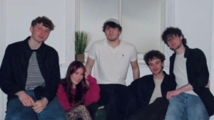 Alt-rock five piece Gorse pose for a photo